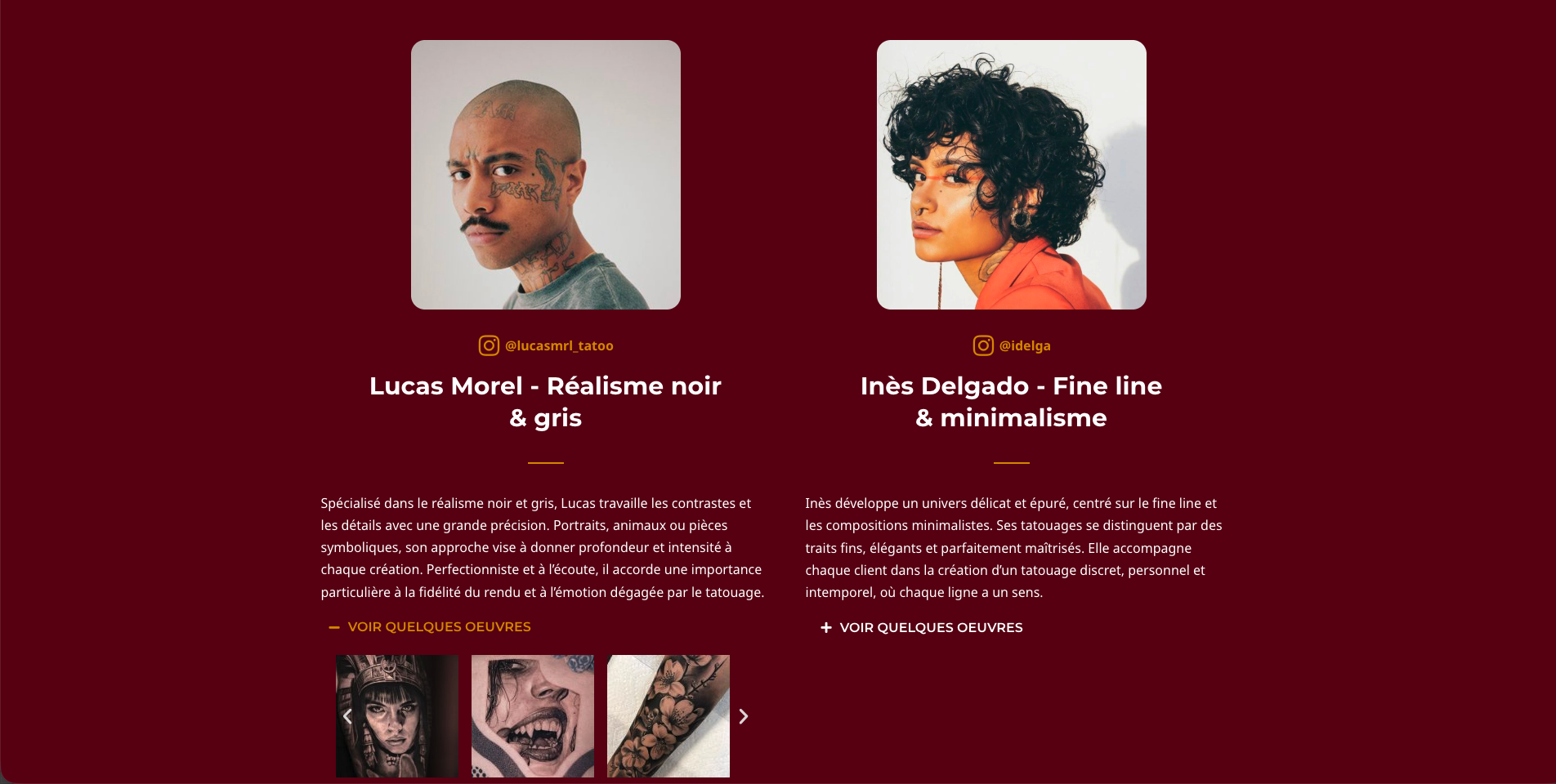 Maison Tatoo — artistes