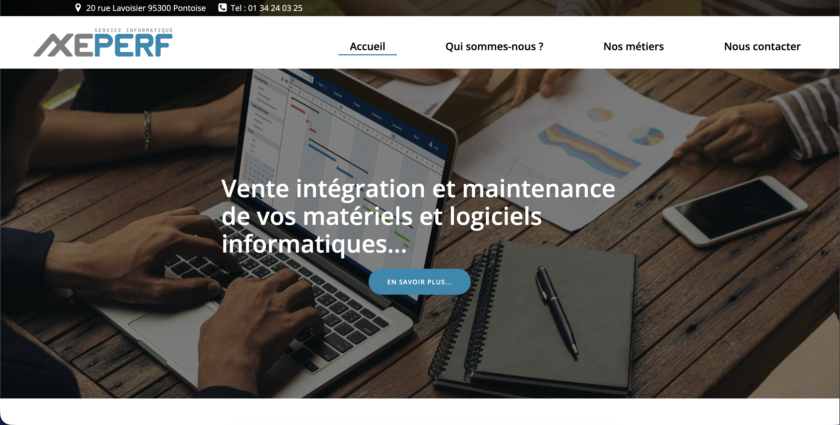 Axeperf site — page 1