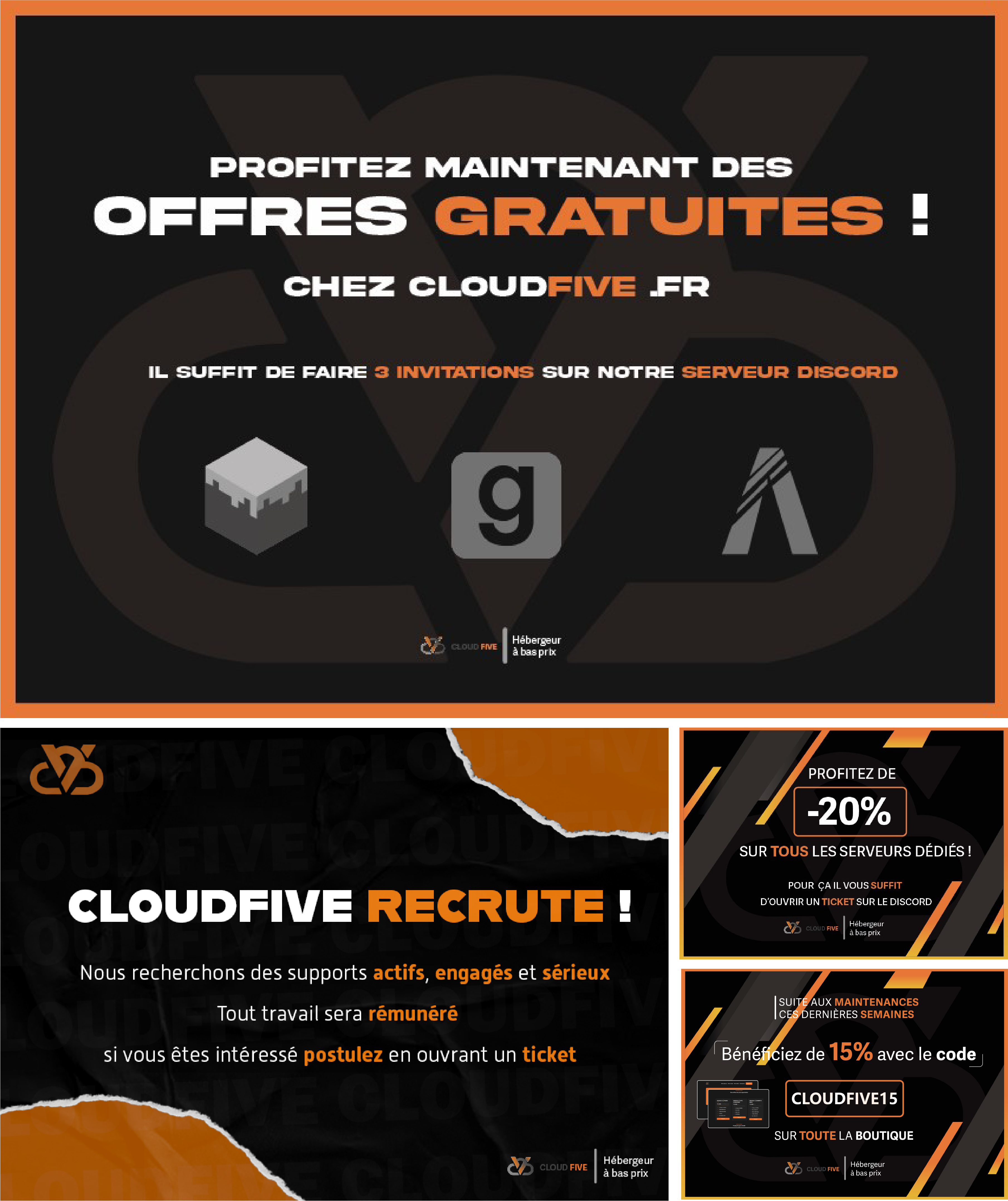 Palette couleurs Cloud Five
